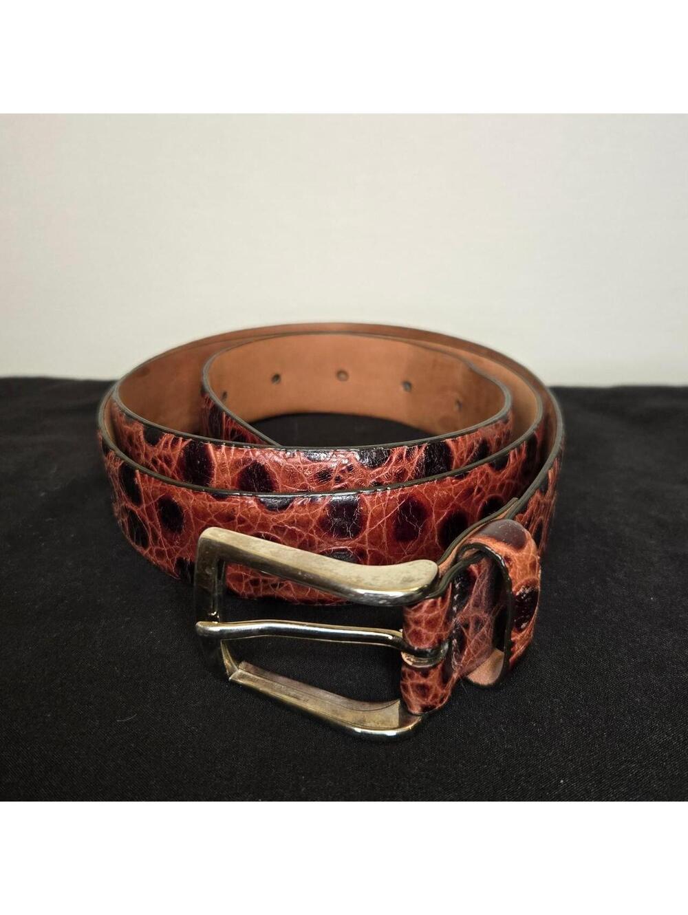 Brooks Brothers Men's Brown and Multi Belt